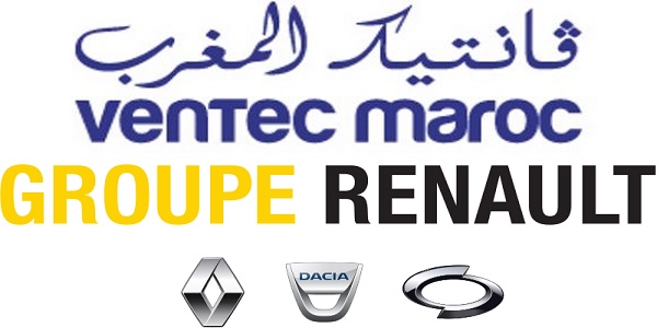 Recrutement (3) postes chez Renault et Ventec (Ingénieur Génie Industriel – Contrôleur de Gestion Industriel) – توظيف (3) منصب