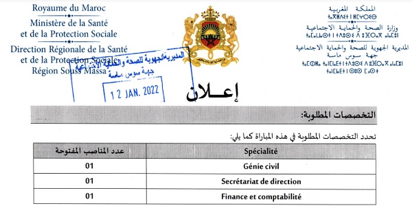 Ministère de la Santé et de la Protection sociale Agadir
