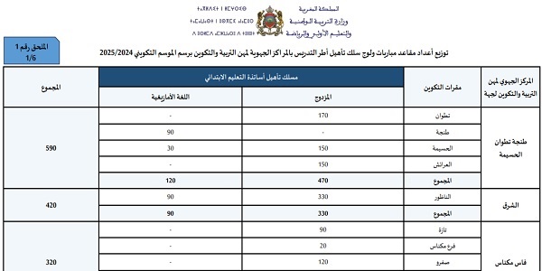 وزارة التربية الوطنية : مباريات لتوظيف 16000 أستاذ التعليم الإبتدائي و أستاذ التعليم الثانوي . آخر أجل 23 شتنبر 2024