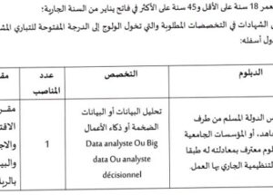 المجلس الإقتصادي والإجتماعي والبيئي : مباريات لتوظيف 06 مناصب. آخر أجل 1 أبريل 2026